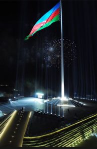 national flag square azerbaijan 162 meter